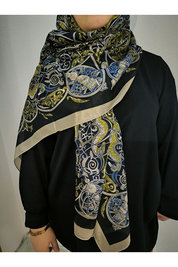 paris desenli şal - 2