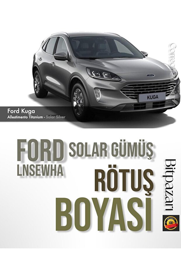 Ford solar silver lnsewha touch up paint 25ml brush-on bottle – puma, transit, courier, kuga, ecosport
