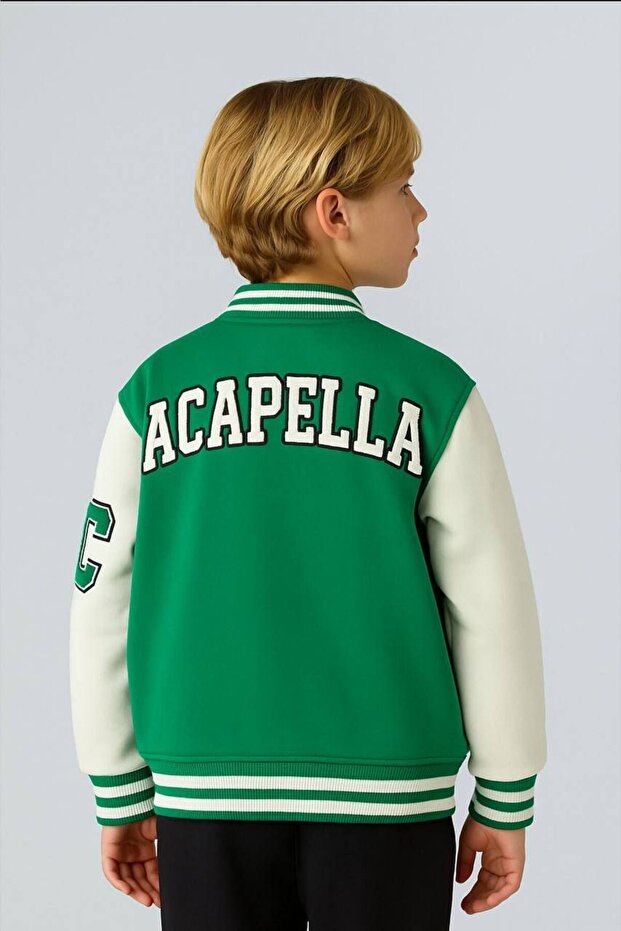 Boy's Collage Style Fabric Jacket - 4