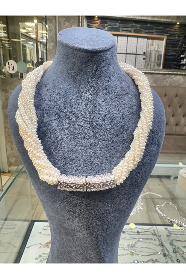 kolye gümüş broşlu - 1