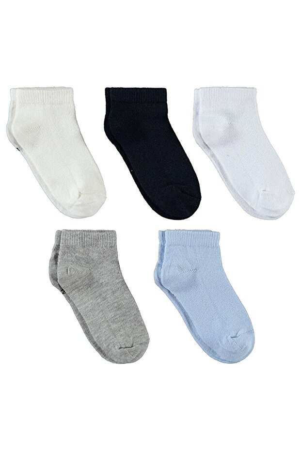 I Boys' 5-Pack Bootie Socks 2-12 Years Blue from Freezen Store