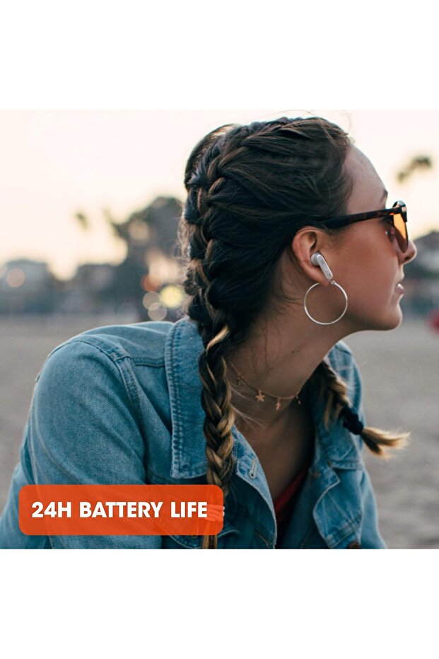 Wave 300TWS True Wireless Earbuds, Deep Bass Sound, 26H Battery, Open-Ear Comfortable Fit, Hands - 7