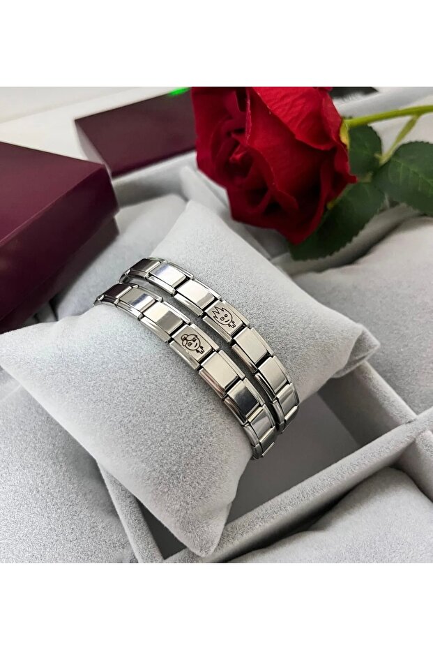 Fire and Water Couple Bracelet Italian Couple Bracelet
