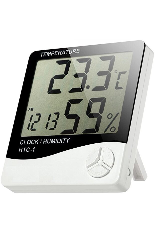 Digital Room Thermometer and Hygrometer - Large LCD Display, Precise Accuracy - 3