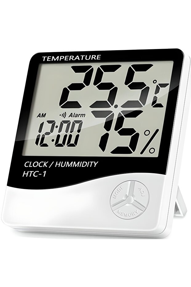 Digital Room Thermometer and Hygrometer - Large LCD Display, Precise Accuracy - 1