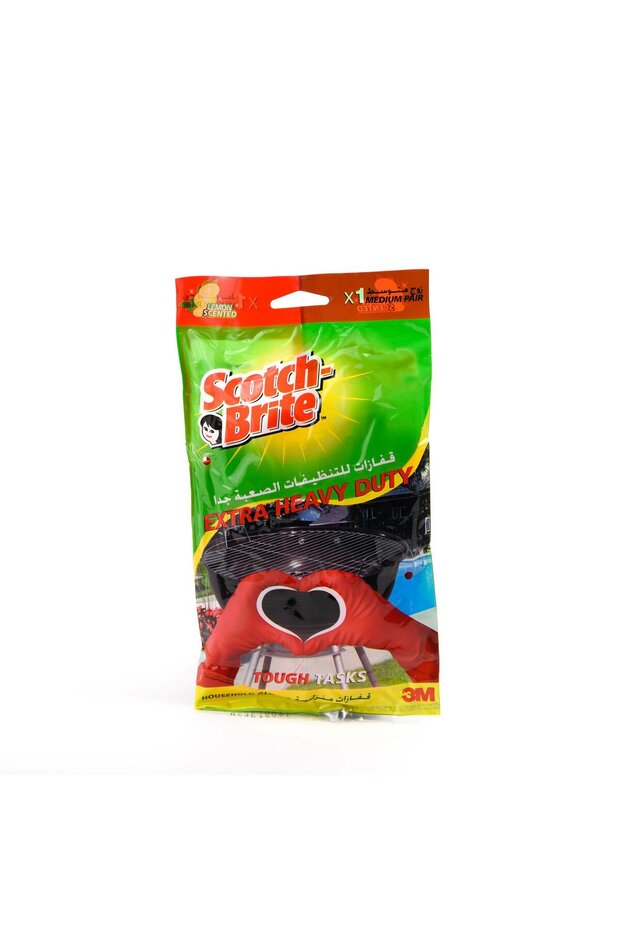Scotch-Brite Extra Heavy Duty Household Hand Gloves Medium Size – 1 Pair