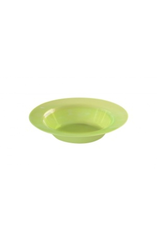 Set of 16 colorful polypropylene plates, deep, 19 cm - 8