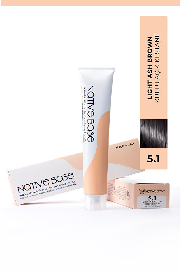 Saç Boyası 5.1 Küllü Açık Kestane 100 Ml - 1