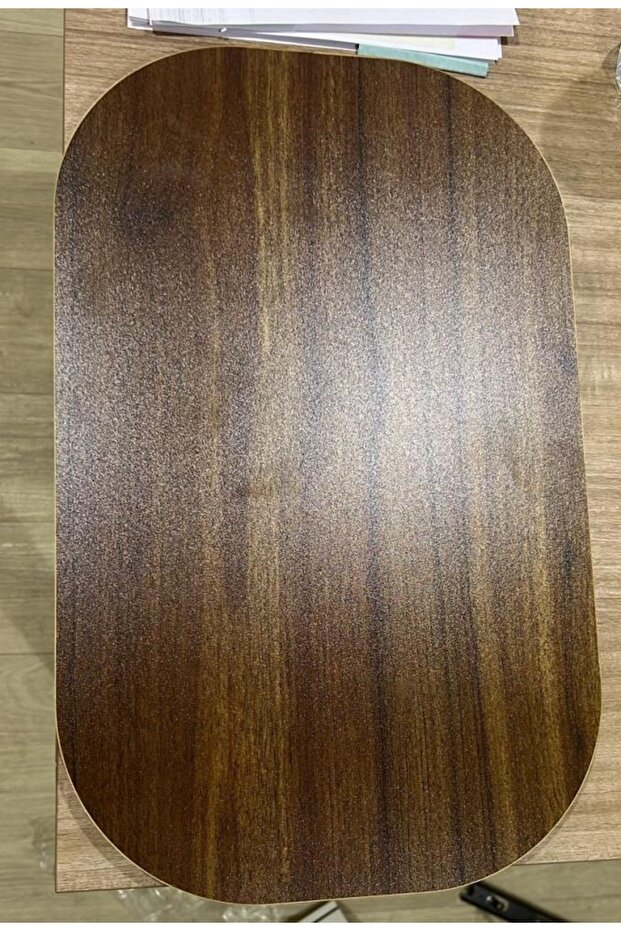 طاولة خدمة مفرد بني داكن - 4