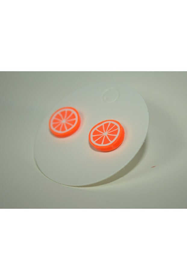 أقراط بلون البرتقال - 1