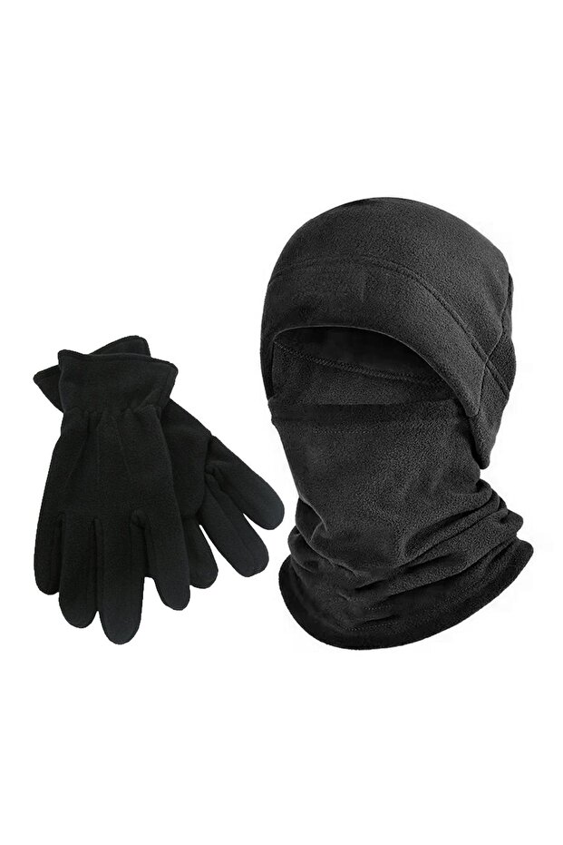 Men's Balaclava Fleece Balaclava Mask Gloves Set