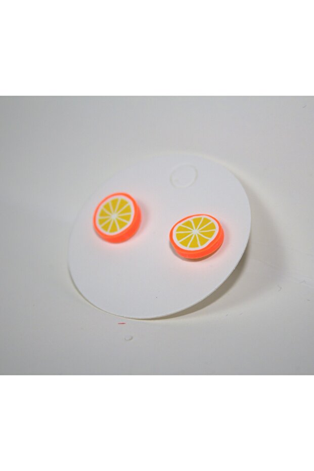 أقراط بلون البرتقال - 3