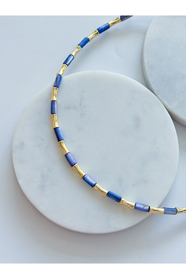 RENKLİ BORU KOLYE - 1