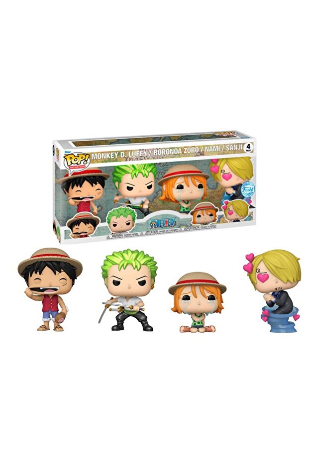 Pop 4-Pack Animation One Piece - Monkey D.Luffy, Roronoa Zoro, Nami, Sanji (special Edition) - 1