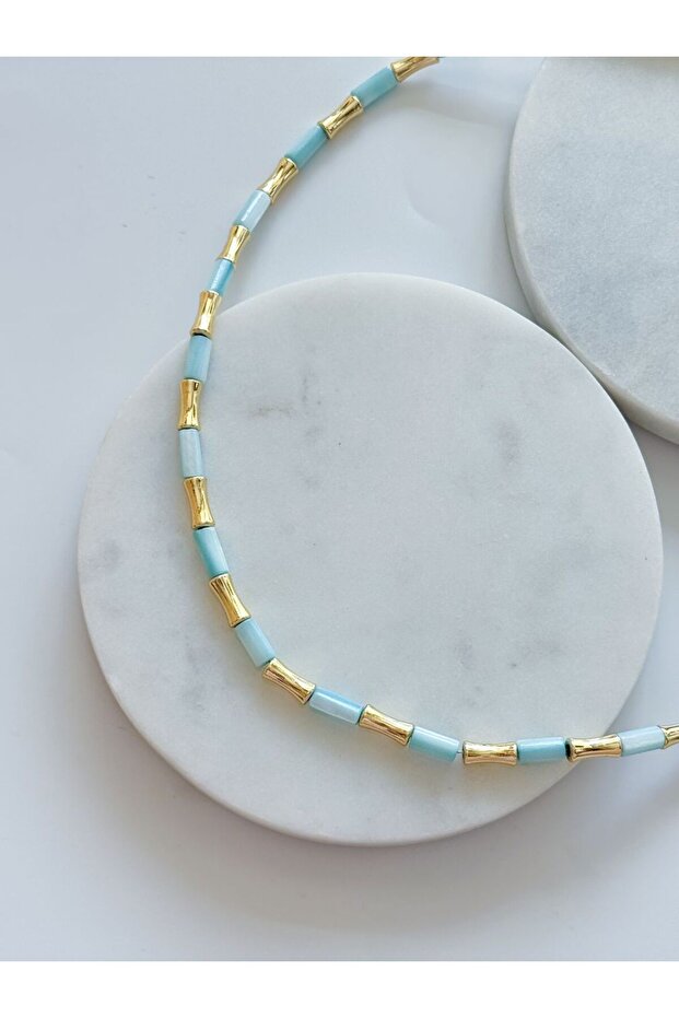 RENKLİ BORU KOLYE - 1