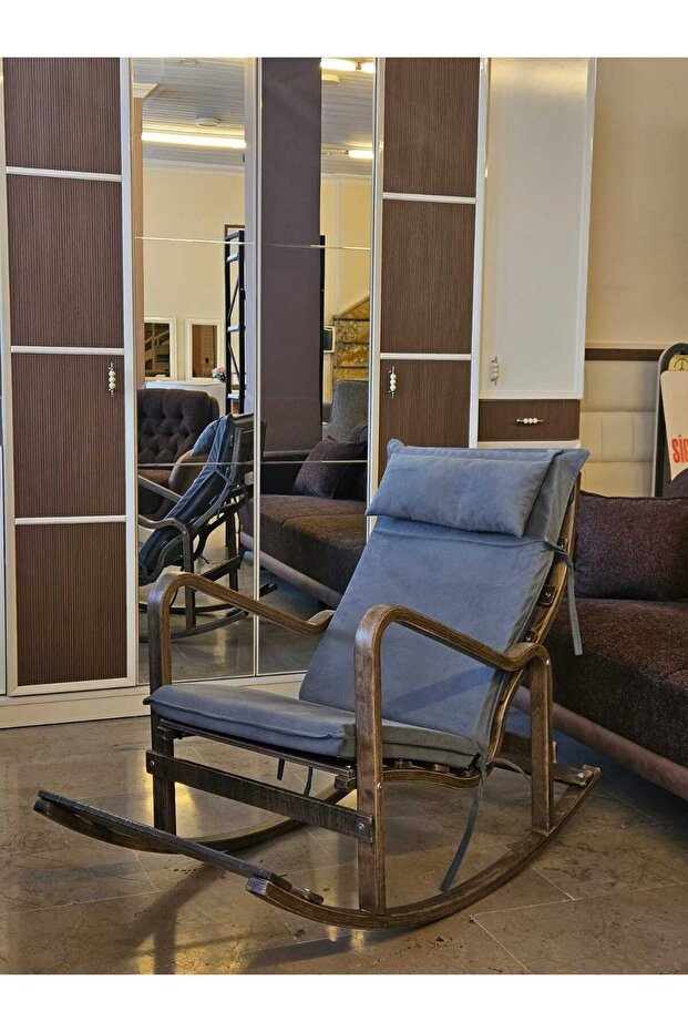 Ahşap Sallanan Sandalye - 4