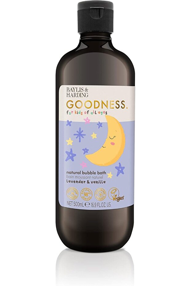 Goodness Natural Lavender & Vanilla Bubble Bath for Kids, 500ml
