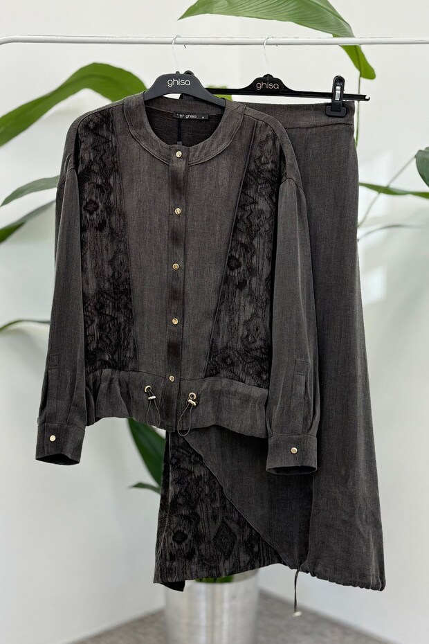 4046 طقم - بني - 1