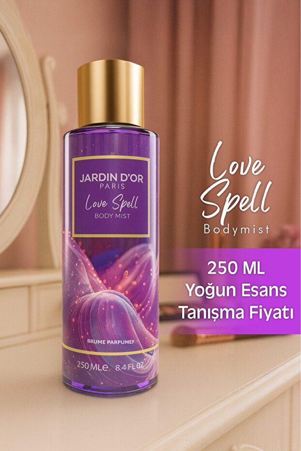 JARDIN D'OR LOVE SPELL BODY MIST / VÜCUT PARFÜMÜ 250 ML WOMEN KADIN