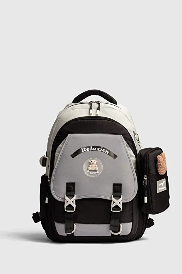 حقيبة ظهر مدرسية متعددة الأقسام ومفيدة - 1