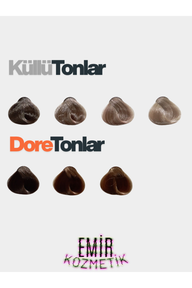 Düşük Amonyaklı Saç Boyası 60ml Açık Kumral Dore 8.3 - 3