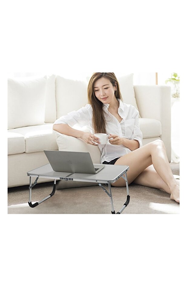 Folding camping table, Cream - 6