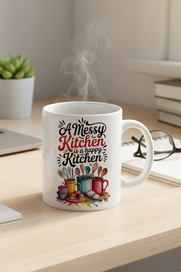 A Messy Kitchen Printed Gift Mug