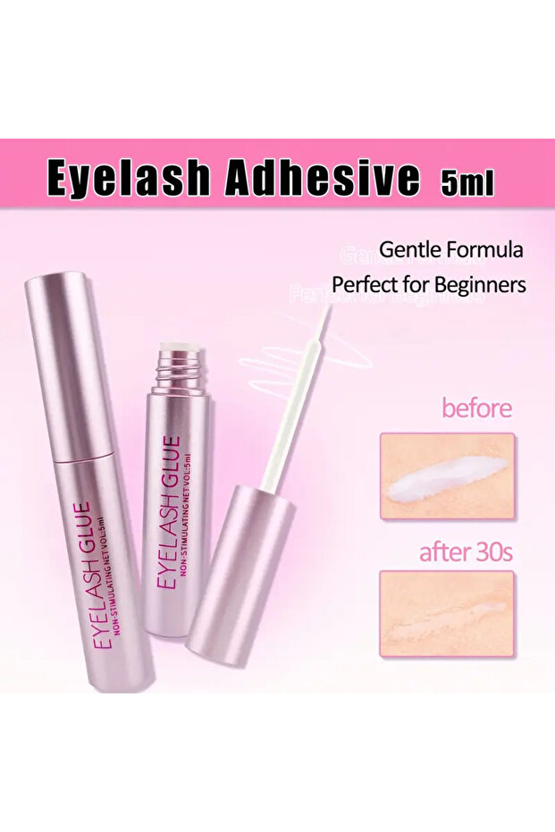 5 ml Beyaz Takma Kirpik Yapıştırıcısı Taşınabilir Uzun Süre Kalıcı Takma Kirpik Yapıştırıcısı - 6