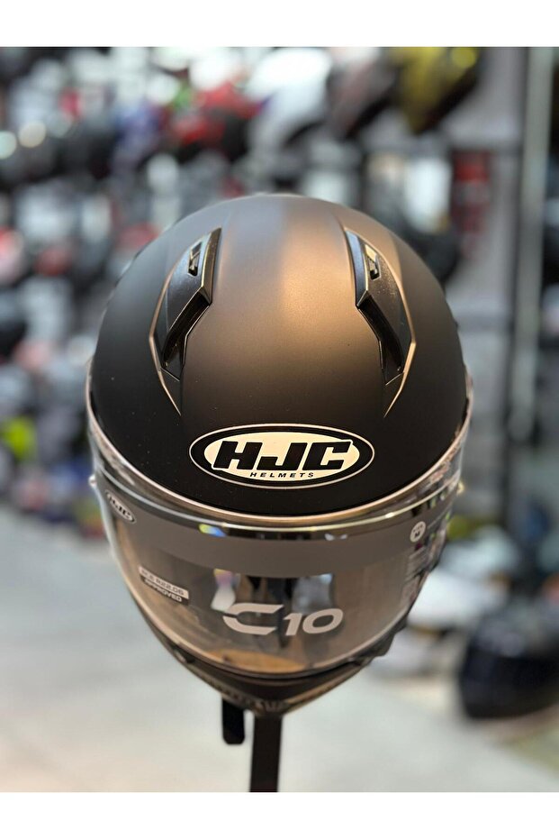 C10 KASK MAT SİYAH - 5