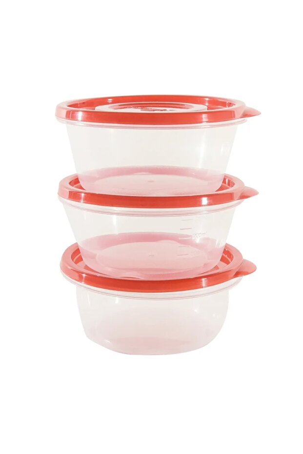 Lock & Lock EZLock Round Container Set (350 ml, 3 Pc.) - 1