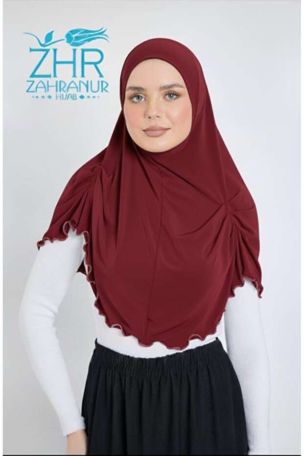 Pleated Practical Shawl-Scarf-Hijab- Prayer Headscarf