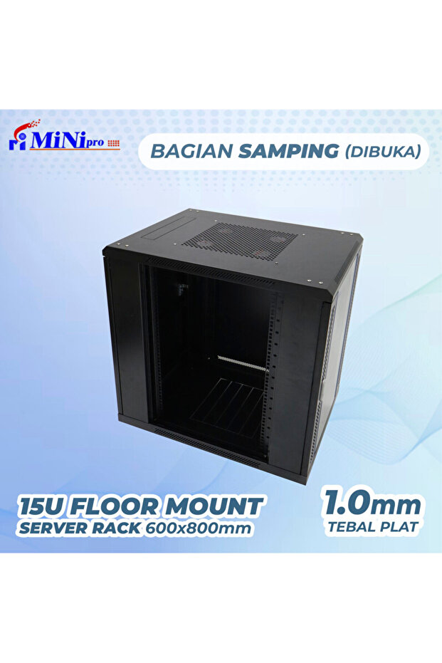 خزانة رفوف مثبتة على الحائط مقاس 18U - 7