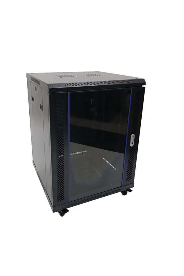 خزانة رفوف مثبتة على الحائط مقاس 18U - 1