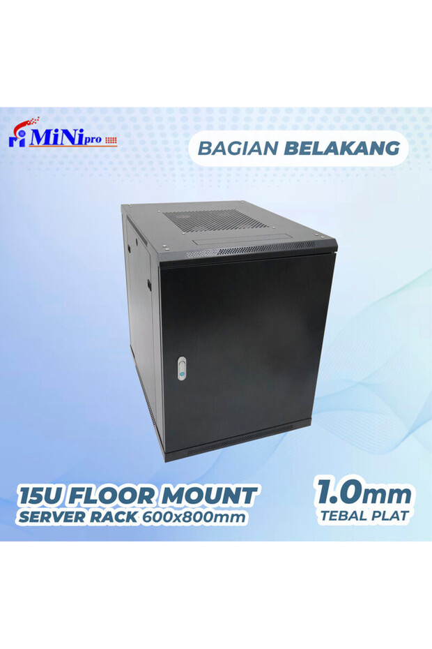 خزانة رفوف مثبتة على الحائط مقاس 18U - 6