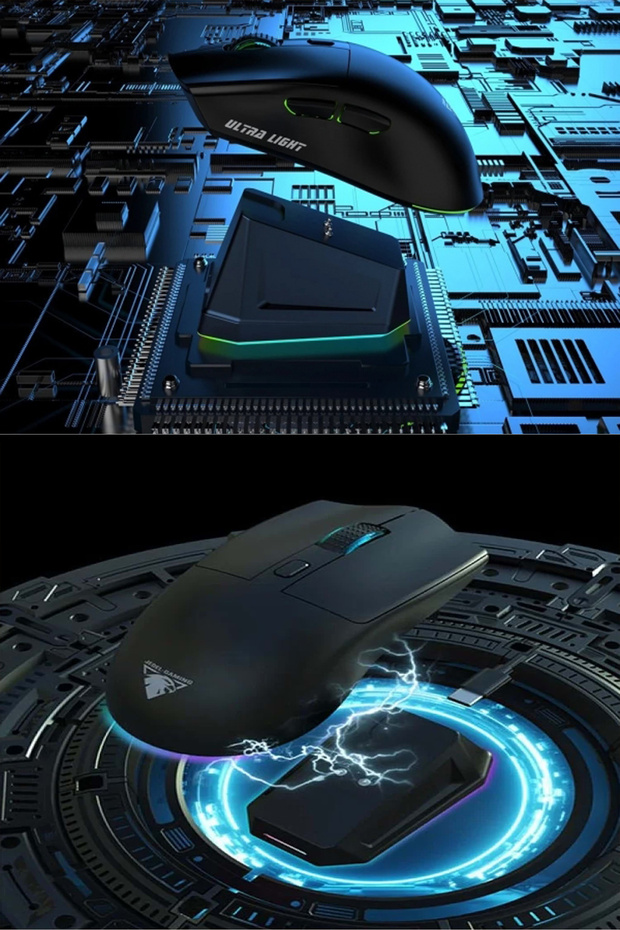 SPEED-GAMİNG RGB MOUSE BLUETOOTH ŞARJ STANDLI OYUNCU MOUSE - 2