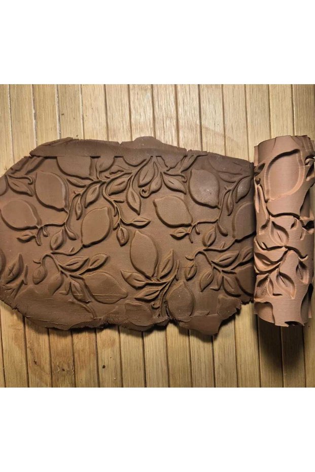12 cm Lemon Ceramic & Polymer Clay Texture Roller Pattern Roller