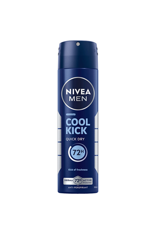 Nivea Men 48h Protection Cool Kick Fresh Scent Deodorant Spray for Men, 150ml