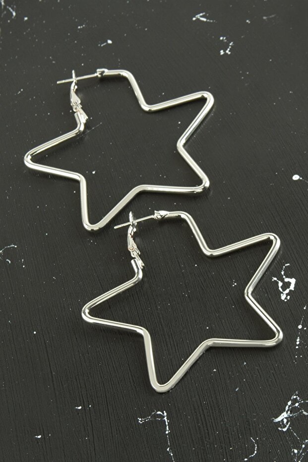 Star Trend Earrings 5.5 cm