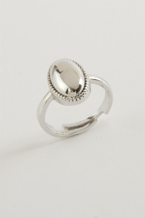 حلقة معدنية بيضاوية - 1