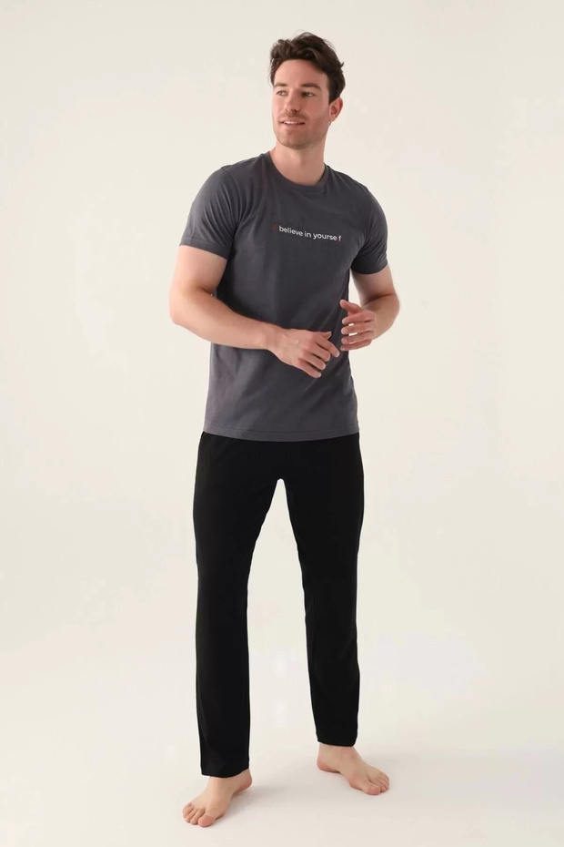 بدلة رجالية مزدوجة - مدخنة - 2