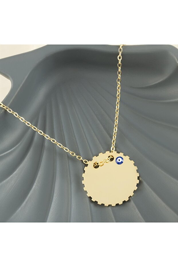 Round Engravable Blank Plate Necklace