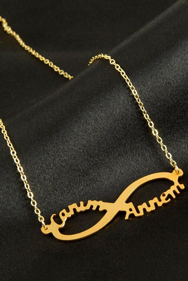 Dear Mom Plate Endless Necklace Ilkel-Bjt940