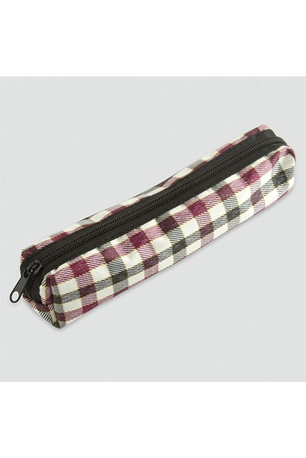 Ds-Derin Square Patterned Pen Holder Wallet-Colored - 3