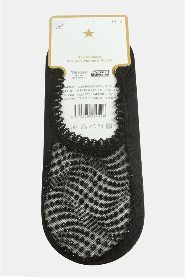 Dotted Lace Ballerina Socks