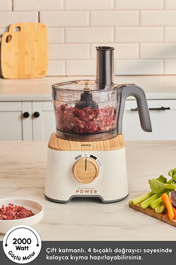 Mastermaid Power 10 in 1 Mutfak Robotu Wood Craft 2000 W - 7