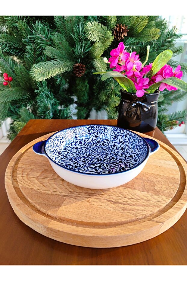 Rêve Bleu Tours New Bone China Yuvarlak Kulplu Tabak - 1 Adet - 7