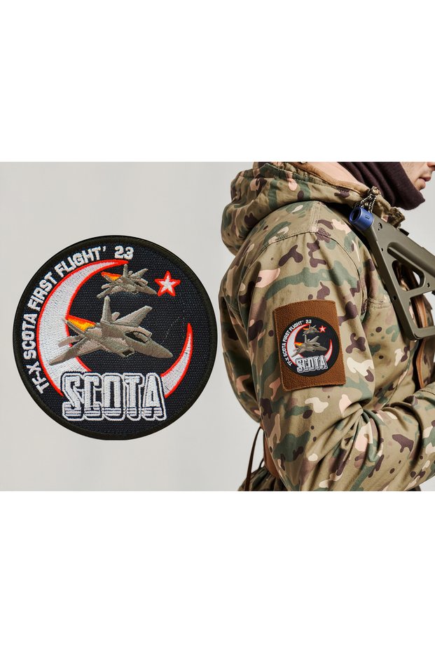 Scota First Flight 23 Embroidered Coat of Arms, Patch, Peç Model, Domestic Production