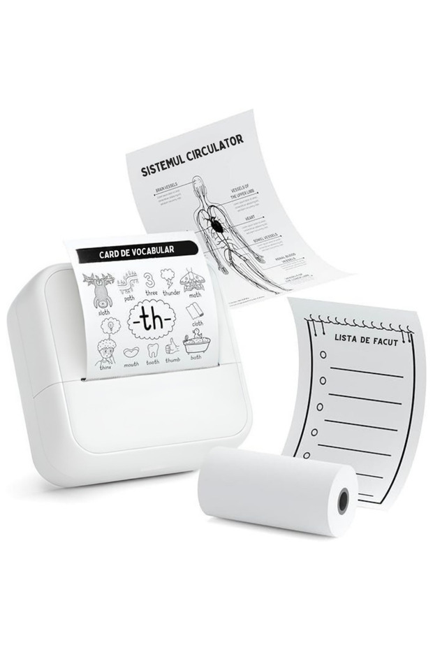 Mini portable thermal printer, Bluetooth, iOS/Android compatible - 1