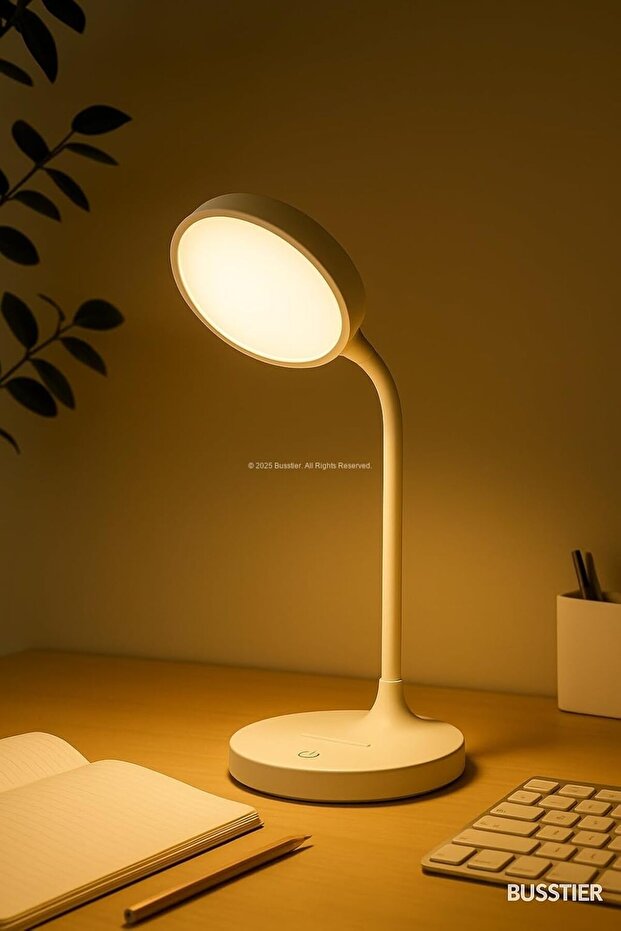 Şarjlı Dokunmatik Masa Lambası Bükülebilir Gece Işığı LED Okuma Işığı Ayarlanabilir Lamba - 7