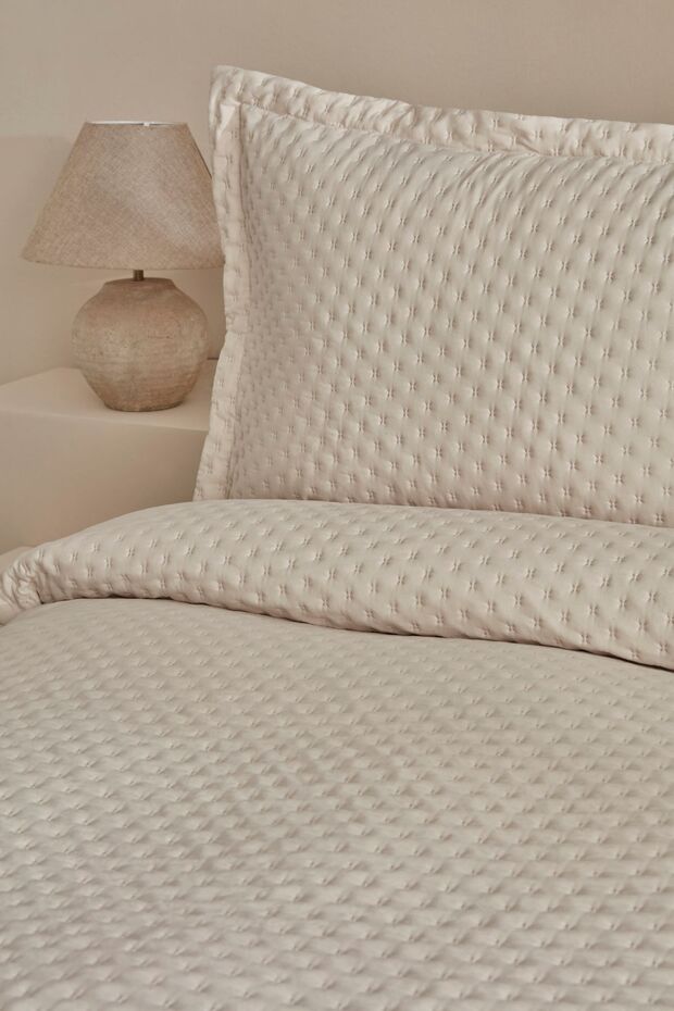 مفرش سرير فردي ناعم من Breeze Ecru - 6